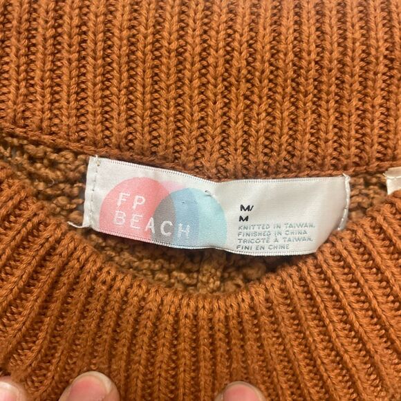 Free People Beach Cognac Sweater Knit Pant - Picture 6 of 6